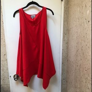 Red Top with Flair S